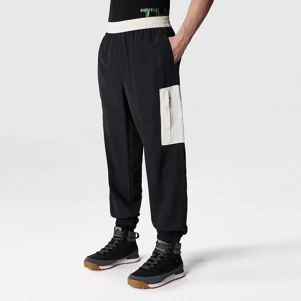 The North Face TNF Nylon Easy Pants Men's Large Black Off‎ White Sweatpants NWT